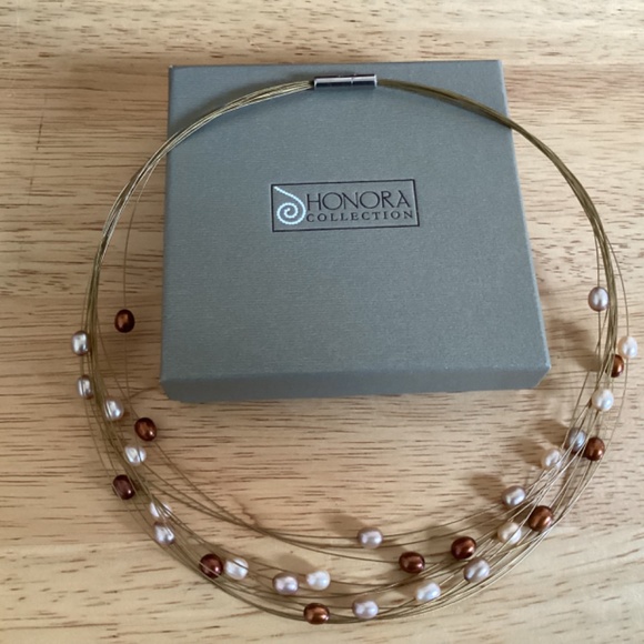Honora Collection Multi Strand Freshwater Cultured Pearl Necklace - Picture 7 of 10